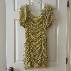 Yellow Floral Dress - Worn Once
